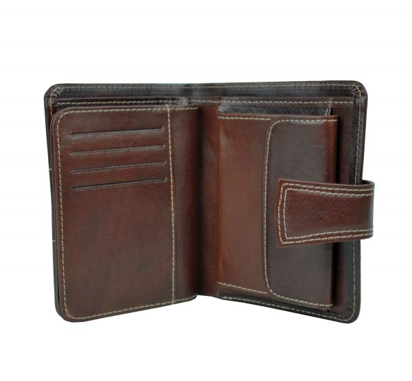 Unisex kožená peňaženka vyrobená z prírodnej kože. Kvalitné spracovanie a talianska koža. Ideálna veľkosť do vrecka a značková kvalita pre náročných (3)