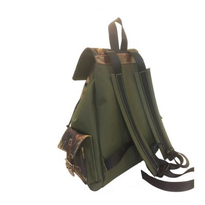 Textilný športový ruksak 8673 s popruhom v zelenej farbe (1)