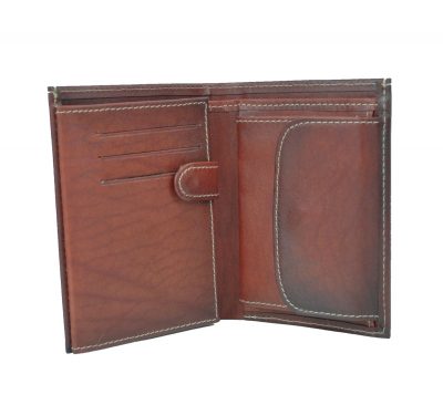 Luxusná kožená peňaženka č.8560 v bordovej farbe (3)