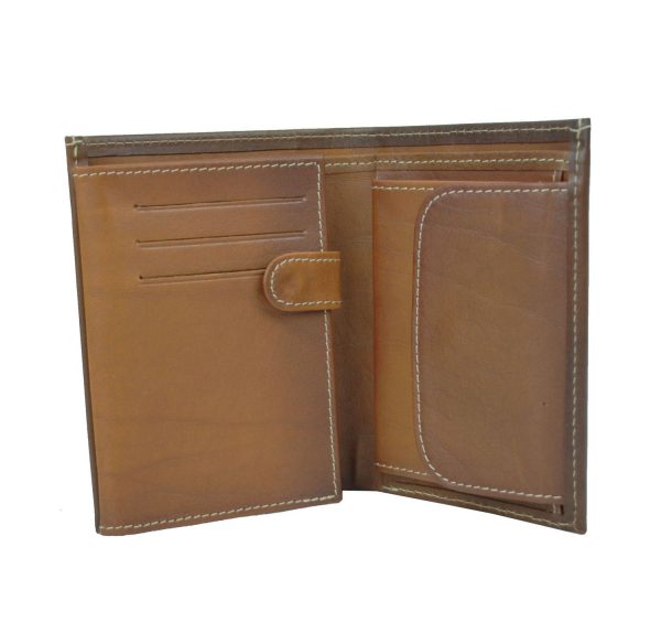 Luxusná kožená peňaženka č.8560 v hnedej farbe (3)