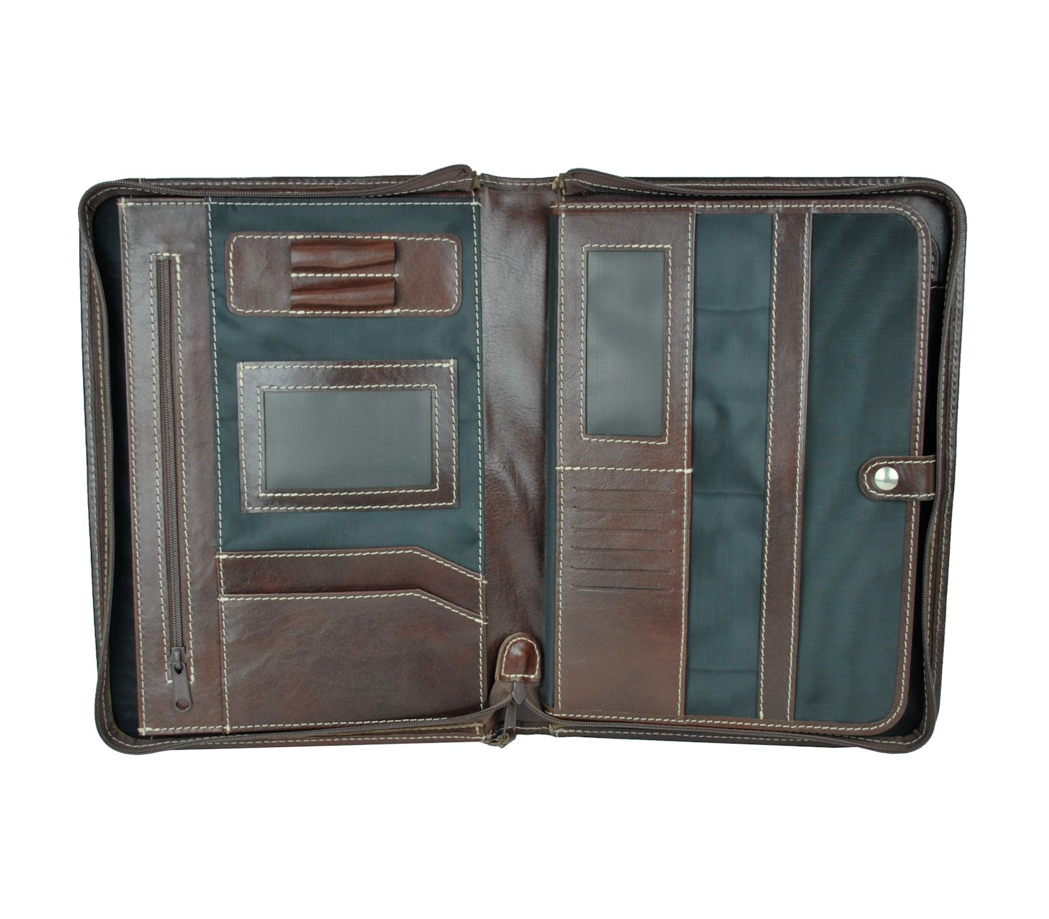 Luxusná kožená spisovka č.7987 v hnedej farbe