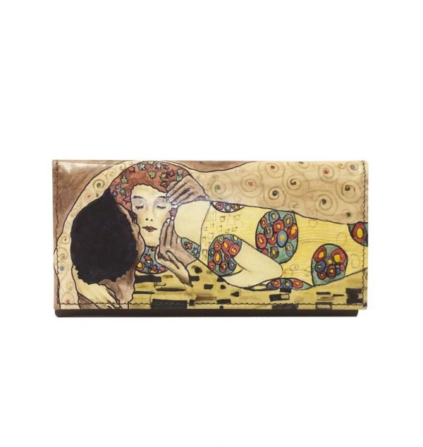 Ručne-maľovaná-peňaženka-7757-inšpirovaná-motívom-Gustav-Klimt-Kiss