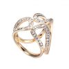 Elegantný kruhový šperk pre šatku alebo šál v zlatej farbe (1)