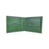 Elegantná peňaženka z pravej kože č.8406 v zelenej farbe, ručne natieraná