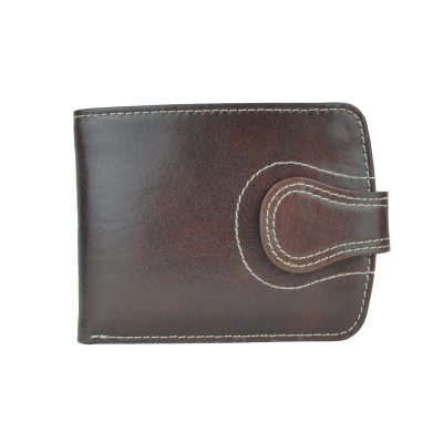 Elegantná kožená peňaženka č.8467 v tmavo hnedej farbe (1)