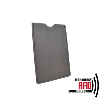 Ochranné kožené púzdro na debetné a kreditné karty, tmavo hnedá farba (2)