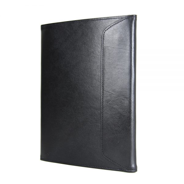 Kožený pracovný zápisník A5 v čiernej farbe