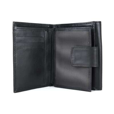 Kožená unisex peňaženka č.8146 v čiernej farbe