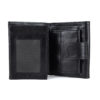 Kožená unisex peňaženka č.8287 v čiernej farbe