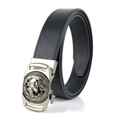Opasok z pravej kože s automatickou prackou SILVER HORSES