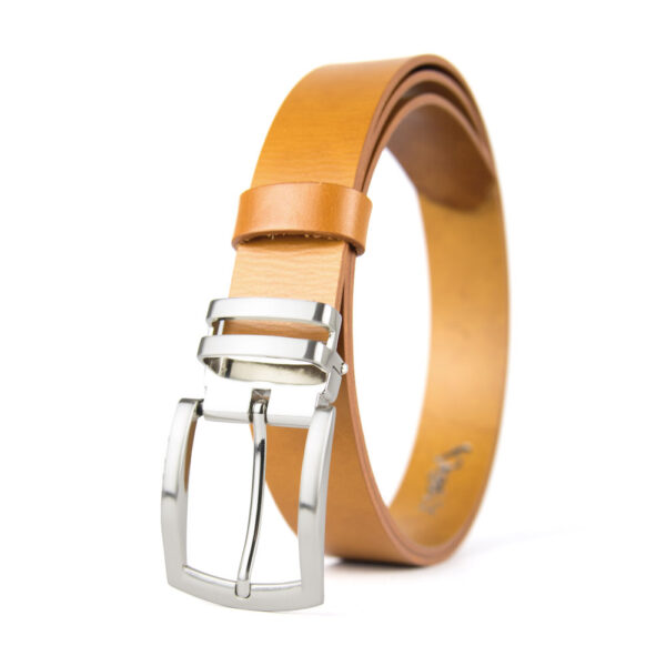Kožený opasok DUAL, šírka 3.3cm, Ručná výroba na Slovensku - Image 5