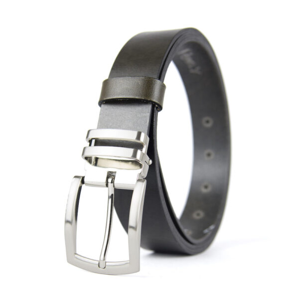 Kožený opasok DUAL, šírka 3.3cm, Ručná výroba na Slovensku - Image 3