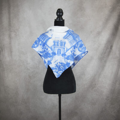 Hodvábna šatka SLOVENSKO BLUE, 90 x 90cm, Made in SLOVAKIA