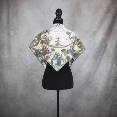 Hodvábna šatka SLOVENSKO SUMMER, 90 x 90cm, Made in SLOVAKIA