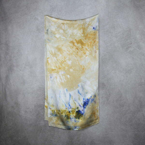 Hodvábny šál LIMITED_20, Ručná výroba na Slovensku, 175 x 45cm - Image 2
