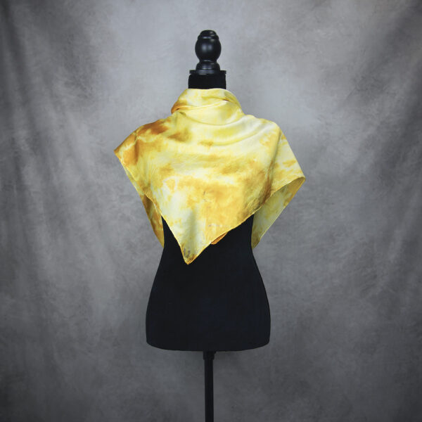 Hodvábna šatka LIMITED_073, Ručná výroba na Slovensku, 90 x 90cm - Image 5