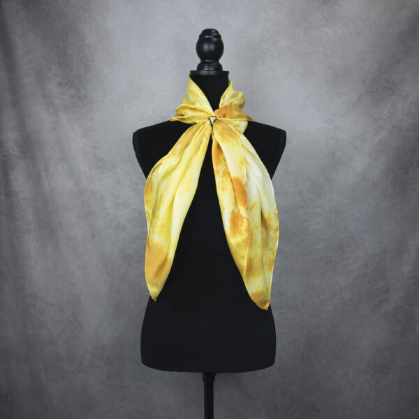 Hodvábna šatka LIMITED_073, Ručná výroba na Slovensku, 90 x 90cm - Image 4