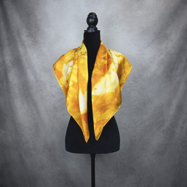 Hodvábna šatka LIMITED_094, Ručná výroba na Slovensku, 90 x 90cm - Image 5