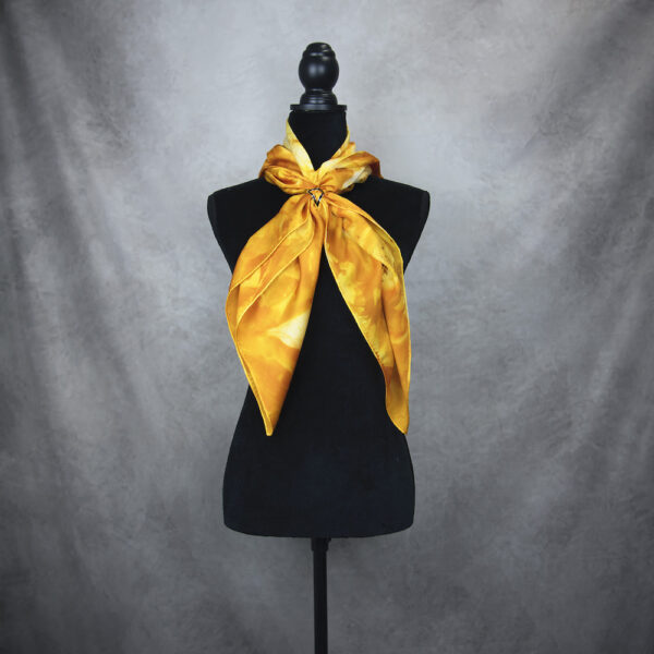 Hodvábna šatka LIMITED_094, Ručná výroba na Slovensku, 90 x 90cm - Image 4