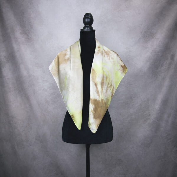 Hodvábna šatka LIMITED_102, Ručná výroba na Slovensku, 90 x 90cm - Image 3