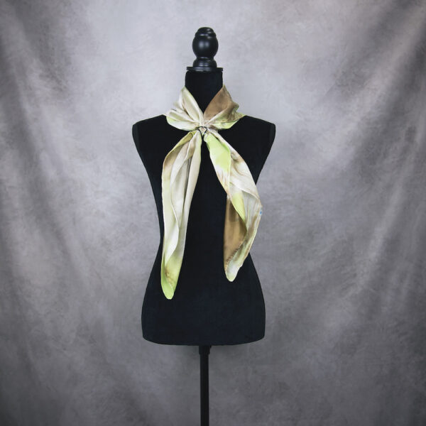 Hodvábna šatka LIMITED_102, Ručná výroba na Slovensku, 90 x 90cm - Image 4