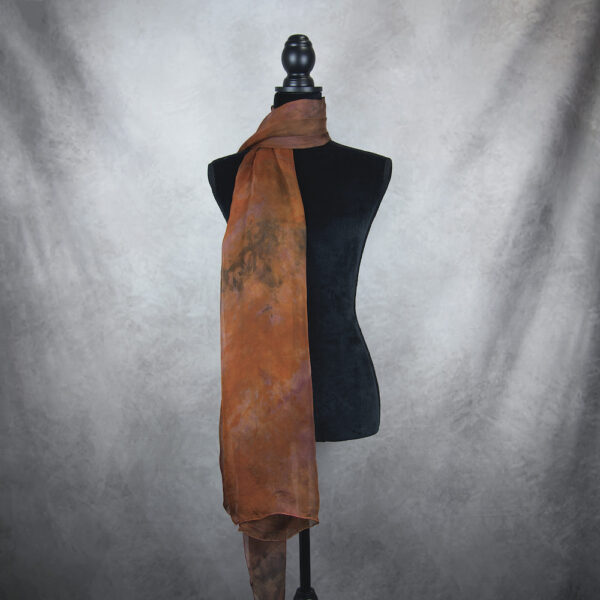 Hodvábny šál LIMITED_011, Ručná výroba na Slovensku, 180 x 110cm - Image 5