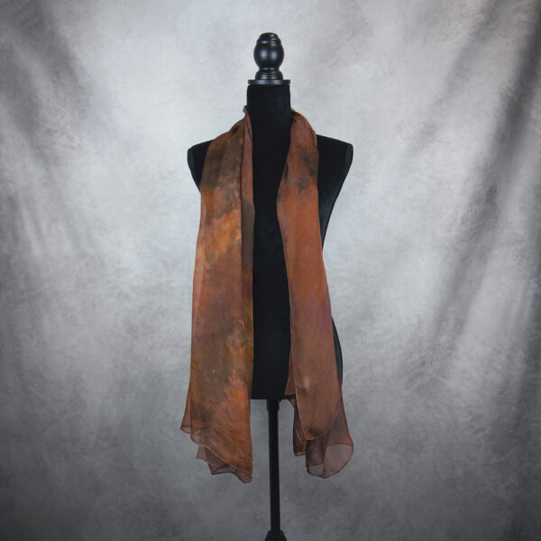 Hodvábny šál LIMITED_011, Ručná výroba na Slovensku, 180 x 110cm - Image 3