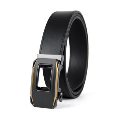 Opasok z pravej kože s automatickou prackou GOLD KEY