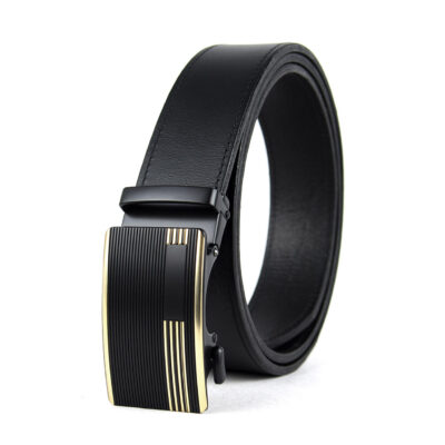 Opasok z pravej kože s automatickou prackou CLEAN LINE