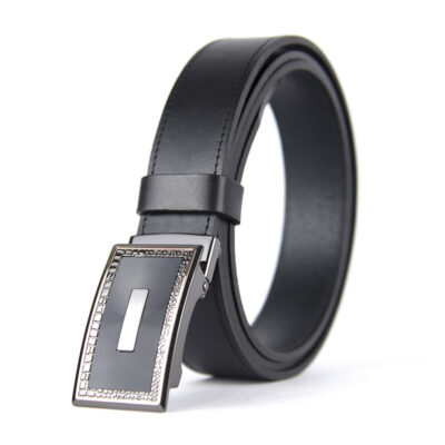 Opasok z pravej kože s brzdovou prackou, šírka 3.5cm - LUXURIO