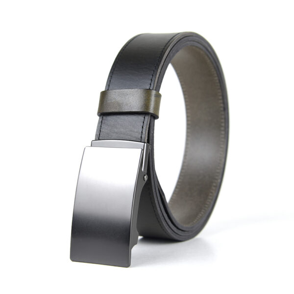 Opasok z pravej kože s brzdovou prackou, šírka 3.5cm - DARKPEARL - Image 6