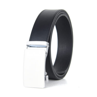 Opasok z pravej kože s automatickou prackou WHITE