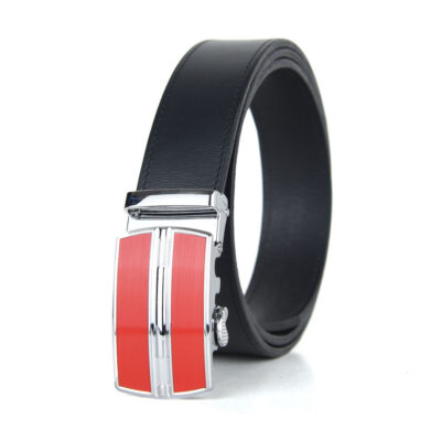 Opasok z pravej kože s automatickou prackou RED LINES