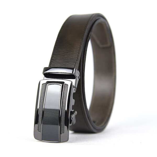 Opasok z pravej kože s automatickou prackou BLACK CARBON - Image 4