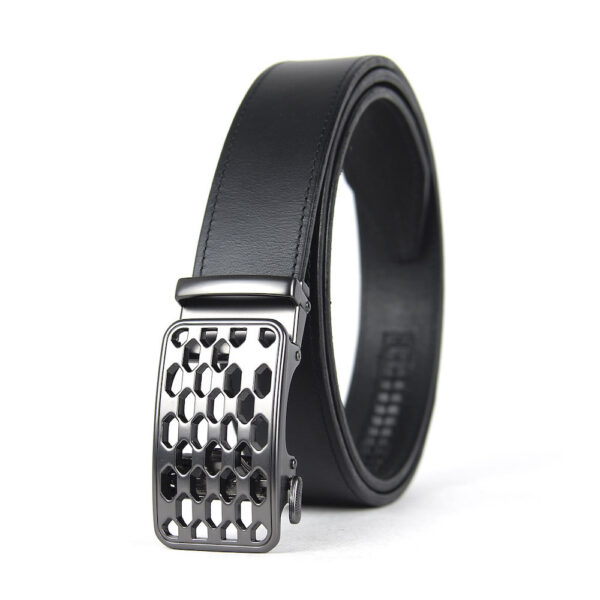 Opasok z pravej kože s automatickou prackou PEARL CHAIN
