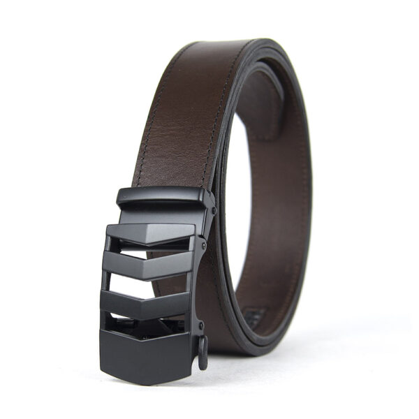 Opasok z pravej kože s automatickou prackou BLACK RAILS - Image 2