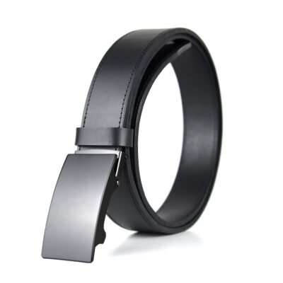 Opasok z pravej kože s brzdovou prackou, šírka 3.5cm - DARKPEARL