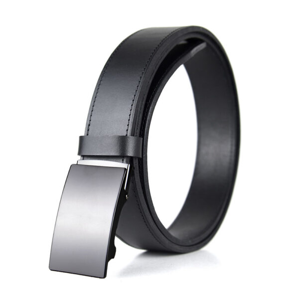 Opasok z pravej kože s brzdovou prackou, šírka 3.5cm - DARKPEARL - Image 5