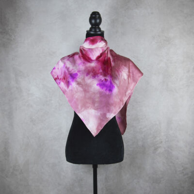 Hodvábna šatka LIMITED_215, Ručná výroba na Slovensku, 90 x 90cm