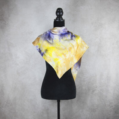 Hodvábna šatka LIMITED_225, Ručná výroba na Slovensku, 90 x 90cm