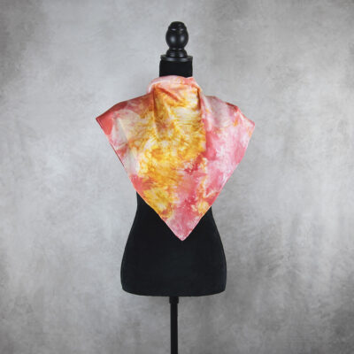 Hodvábna šatka LIMITED_237, Ručná výroba na Slovensku, 90 x 90cm