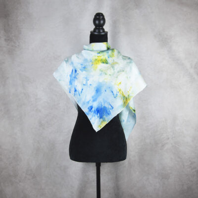 Hodvábna šatka LIMITED_238, Ručná výroba na Slovensku, 90 x 90cm