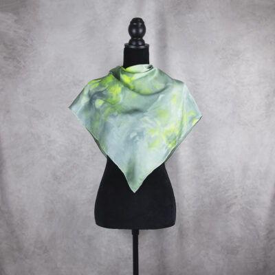 Hodvábna šatka LIMITED_242, Ručná výroba na Slovensku, 90 x 90cm