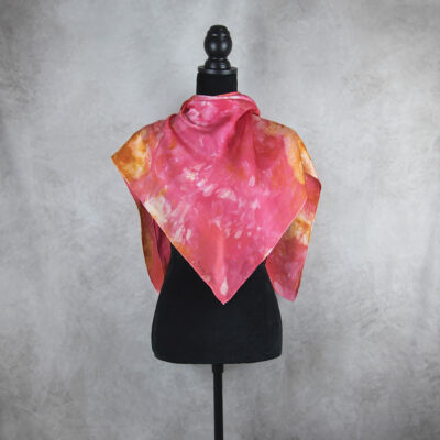 Hodvábna šatka LIMITED_275, Ručná výroba na Slovensku, 90 x 90cm