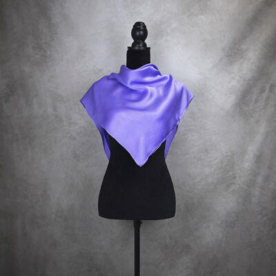 Hodvábna šatka FIALOVÁ 90 x 90cm, Ručná výroba na Slovensku