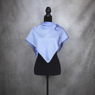 Hodvábna šatka CHRPOVO MODRÁ 90 x 90cm, Ručná výroba na Slovensku