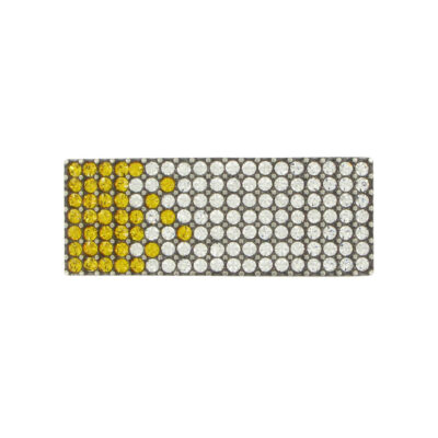 Luxusná kovová pracka SWAROVSKI YELLOW, 20mm