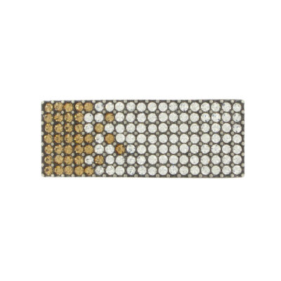 Luxusná kovová pracka SWAROVSKI BROWN, 20mm