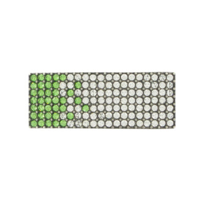 Luxusná kovová pracka SWAROVSKI GREEN, 20mm