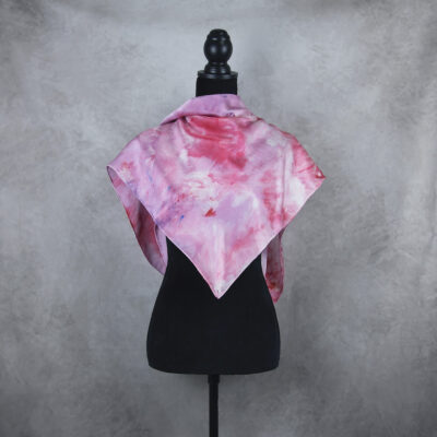 Hodvábna šatka LIMITED_289, Ručná výroba na Slovensku, 90 x 90cm